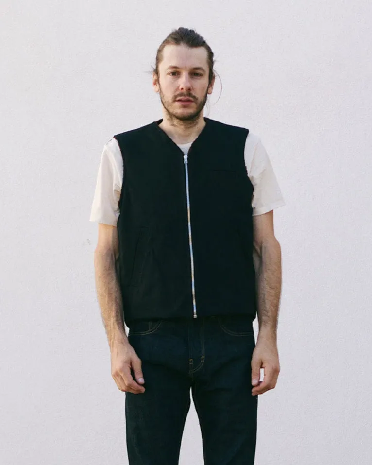 Deck Vest Bedford Cords Black sold by Eat Dust product image thumbnail 2