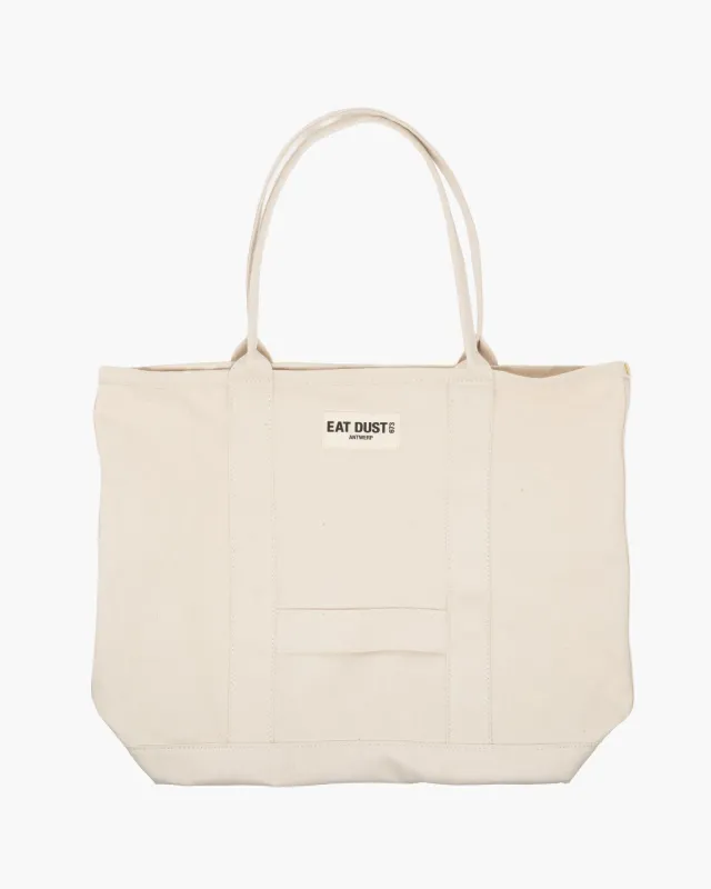 Small Canvas Shopper Bag Off White made by Eat Dust
