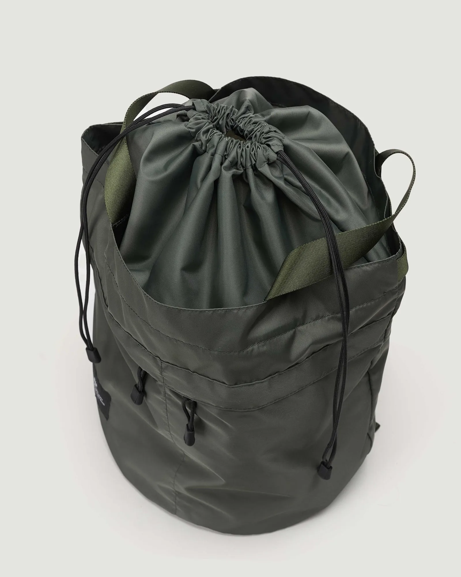 Bucket Backpack Nylon Twill Khaki Green sold by Eat Dust product image thumbnail 5