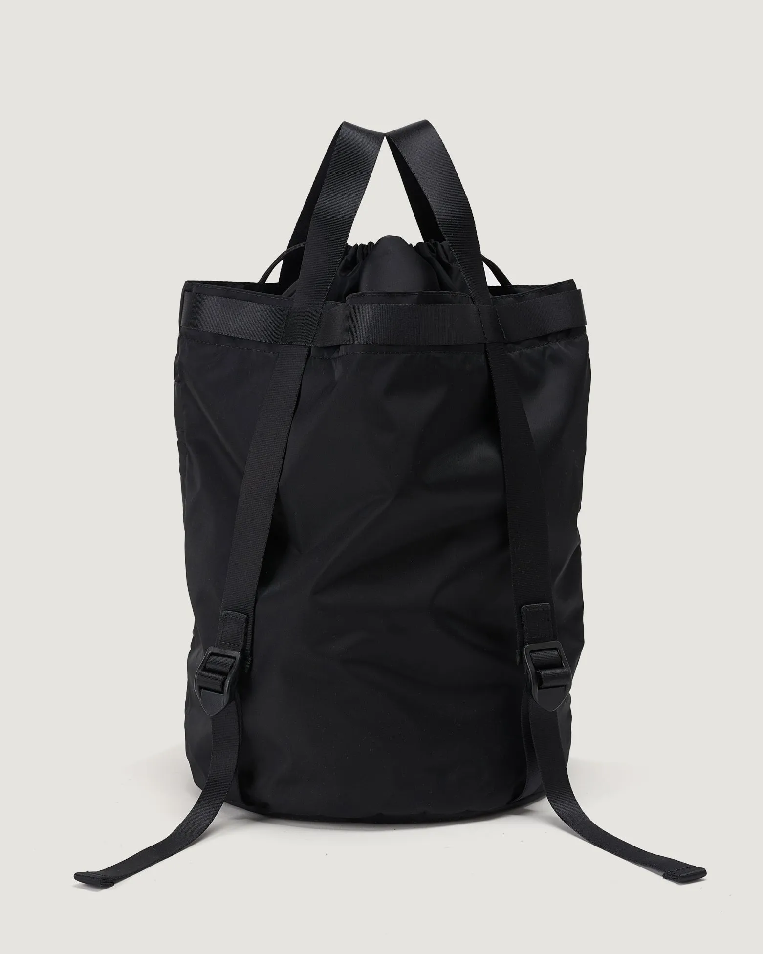 Bucket Backpack Nylon Twill Black sold by Eat Dust product image thumbnail 2