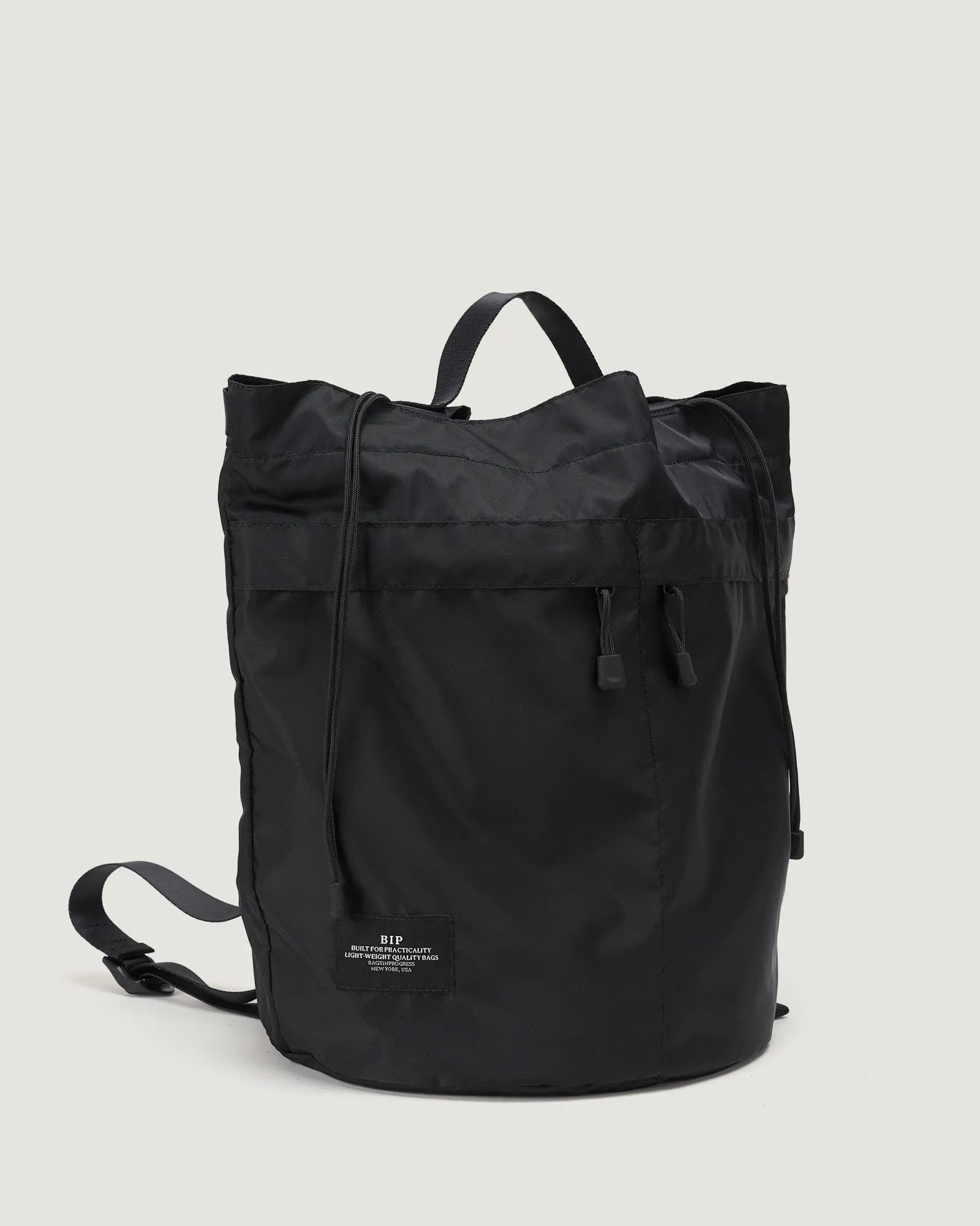 Bucket Backpack Nylon Twill Black sold by Eat Dust product image thumbnail 4