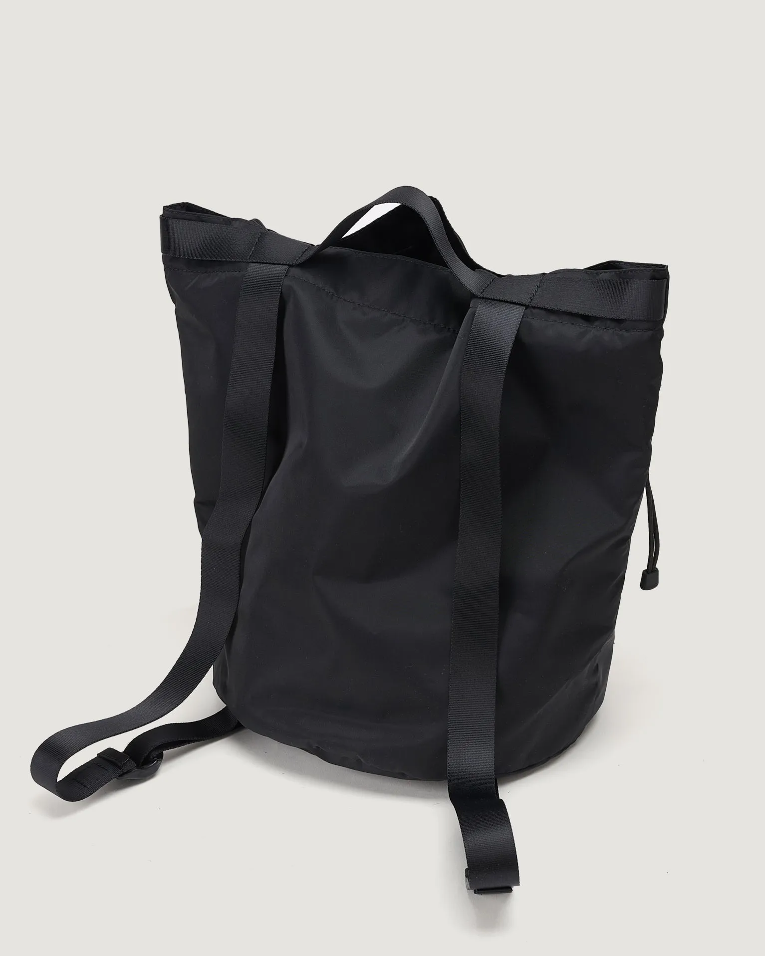Bucket Backpack Nylon Twill Black sold by Eat Dust product image thumbnail 3