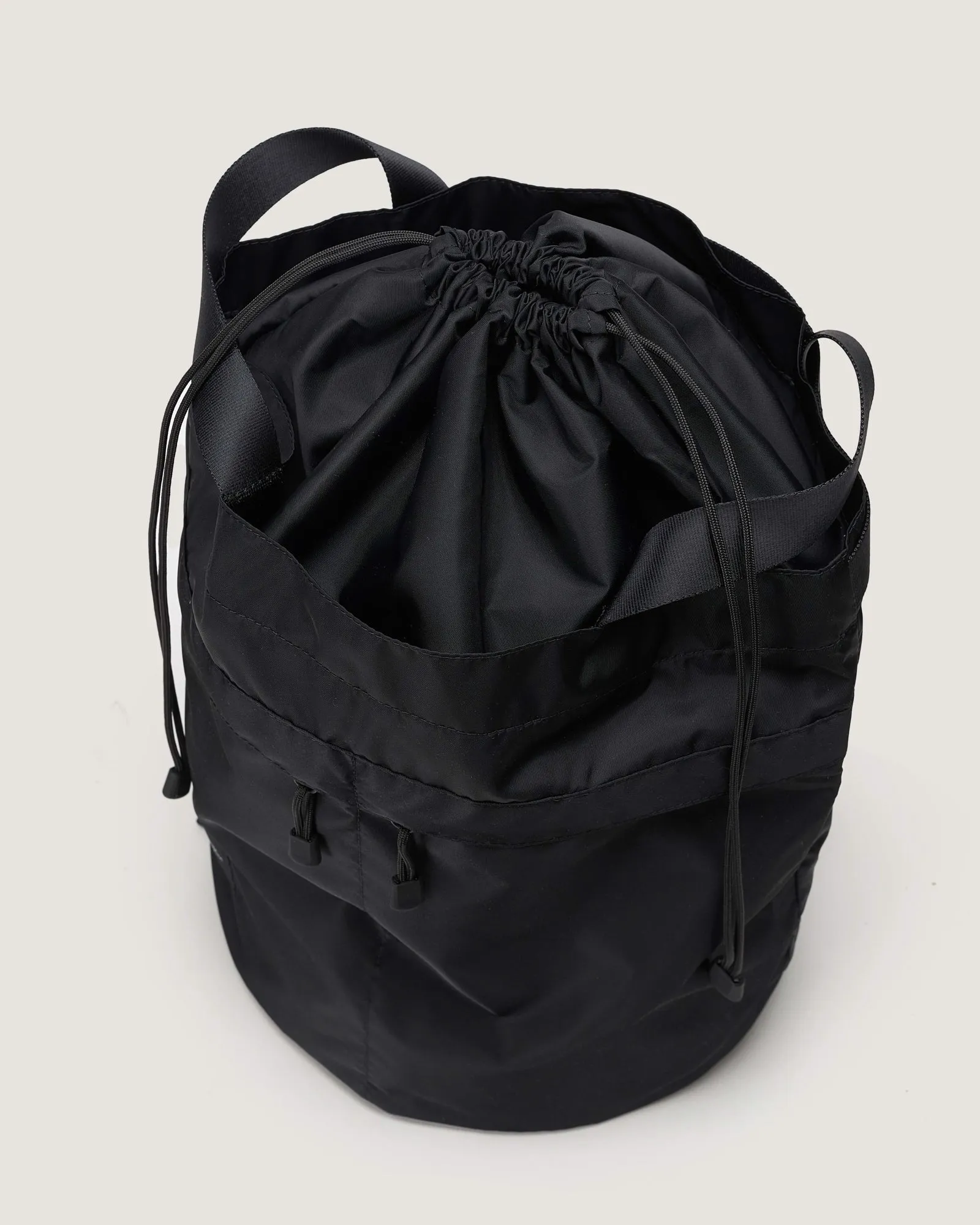 Bucket Backpack Nylon Twill Black sold by Eat Dust product image thumbnail 5