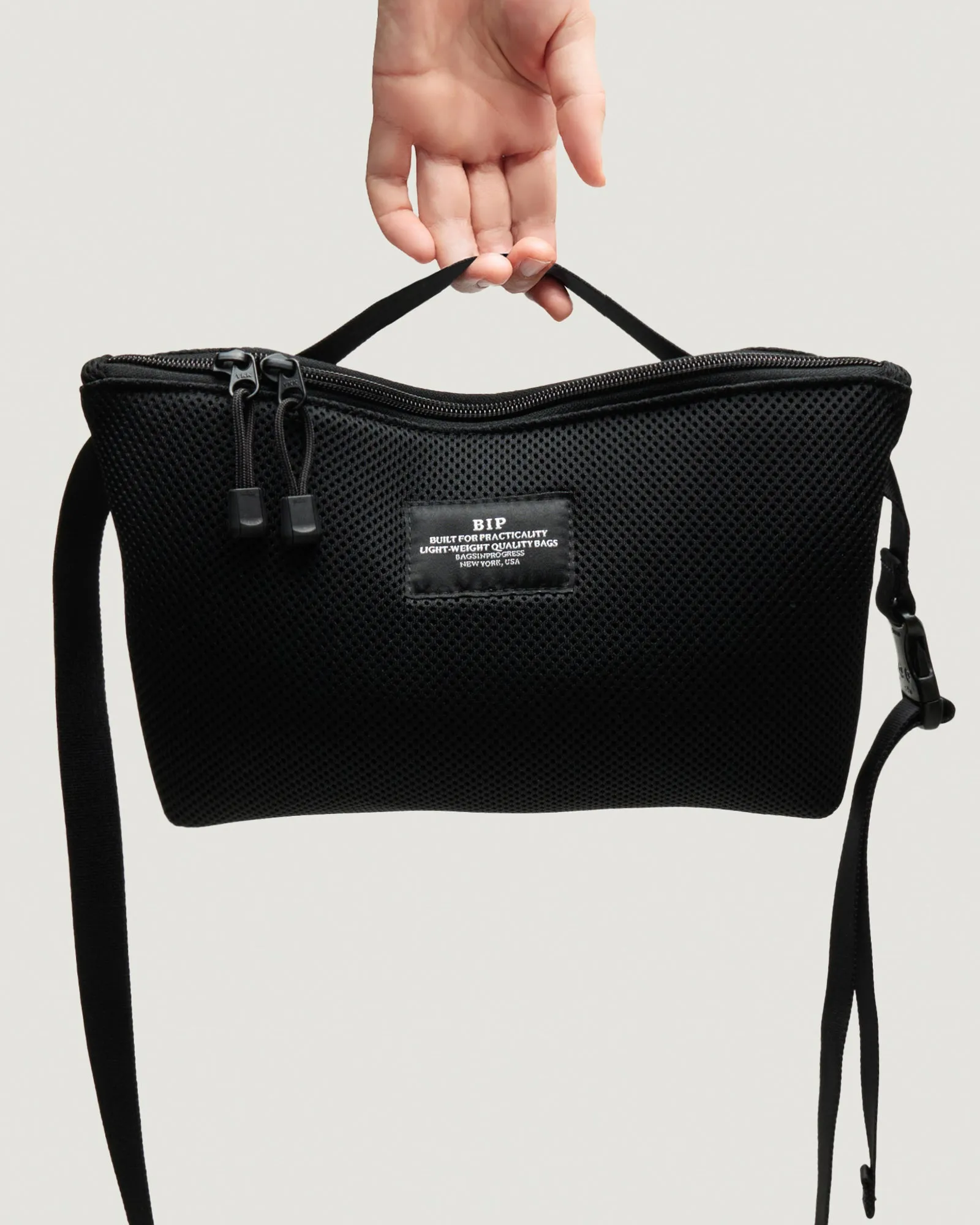 Fannypack Crossbody Double Mesh Black sold by Eat Dust product image thumbnail 4