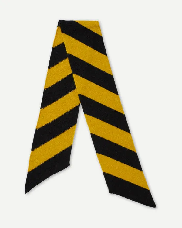 JG Small Diagonal Stripe Scarf Black/Turmeric sold by Eat Dust