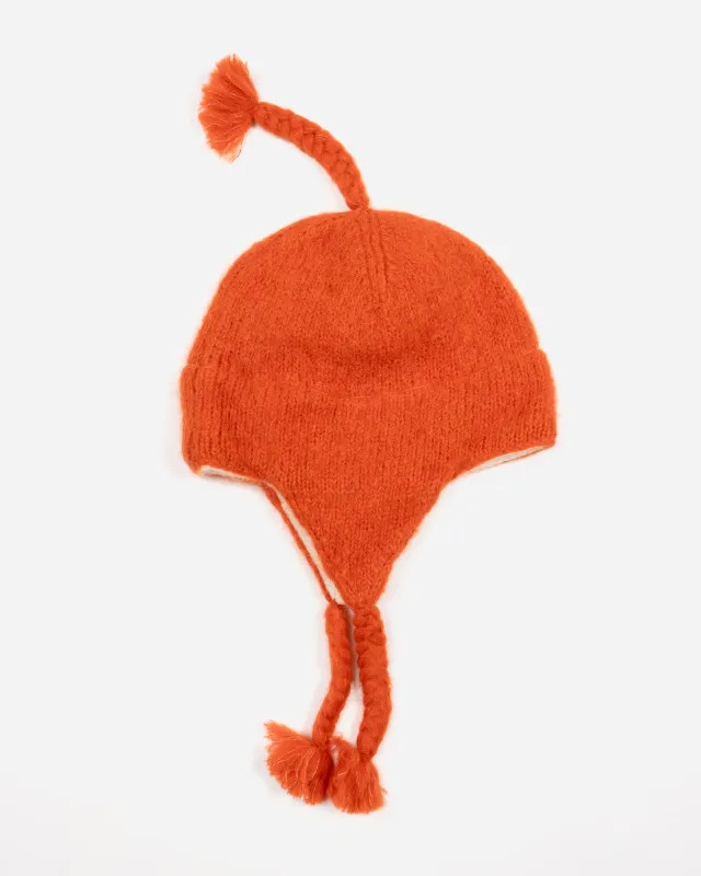 Monitaly Shaggy Chullio Hat Orange made by monitaly