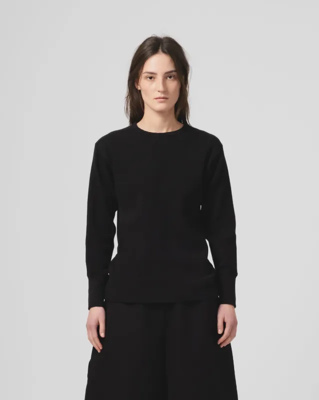 G.o.D Thermo L/S Waffle Jersey Black made by Eat Dust