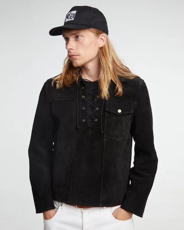 Outlaw Shirt Leather Black made by Eat Dust