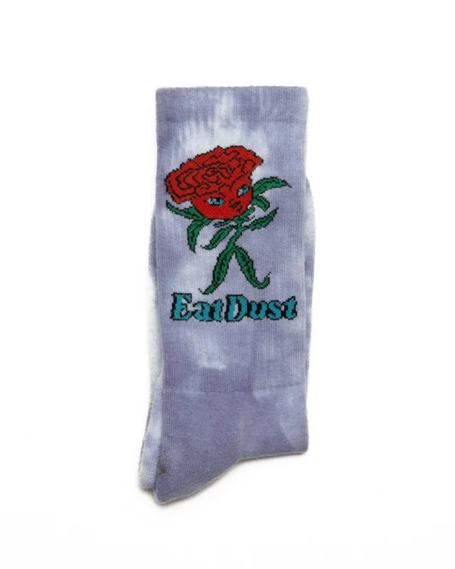 Rose Socks Cotton Tie Dye Violet made by Eat Dust