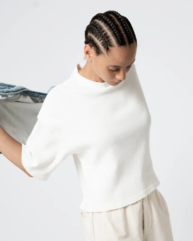 G.o.D Big T Cropped Waffle Jersey Off White sold by Eat Dust