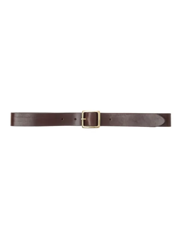G.o.D Leather Classic Belt Brown made by Eat Dust