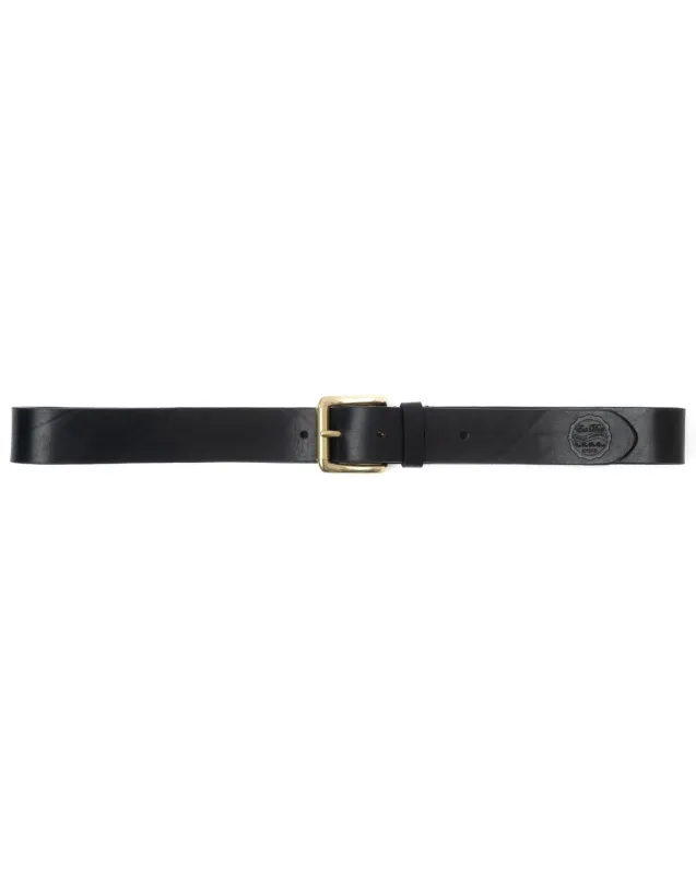 Belt Roller Leather Black made by Eat Dust