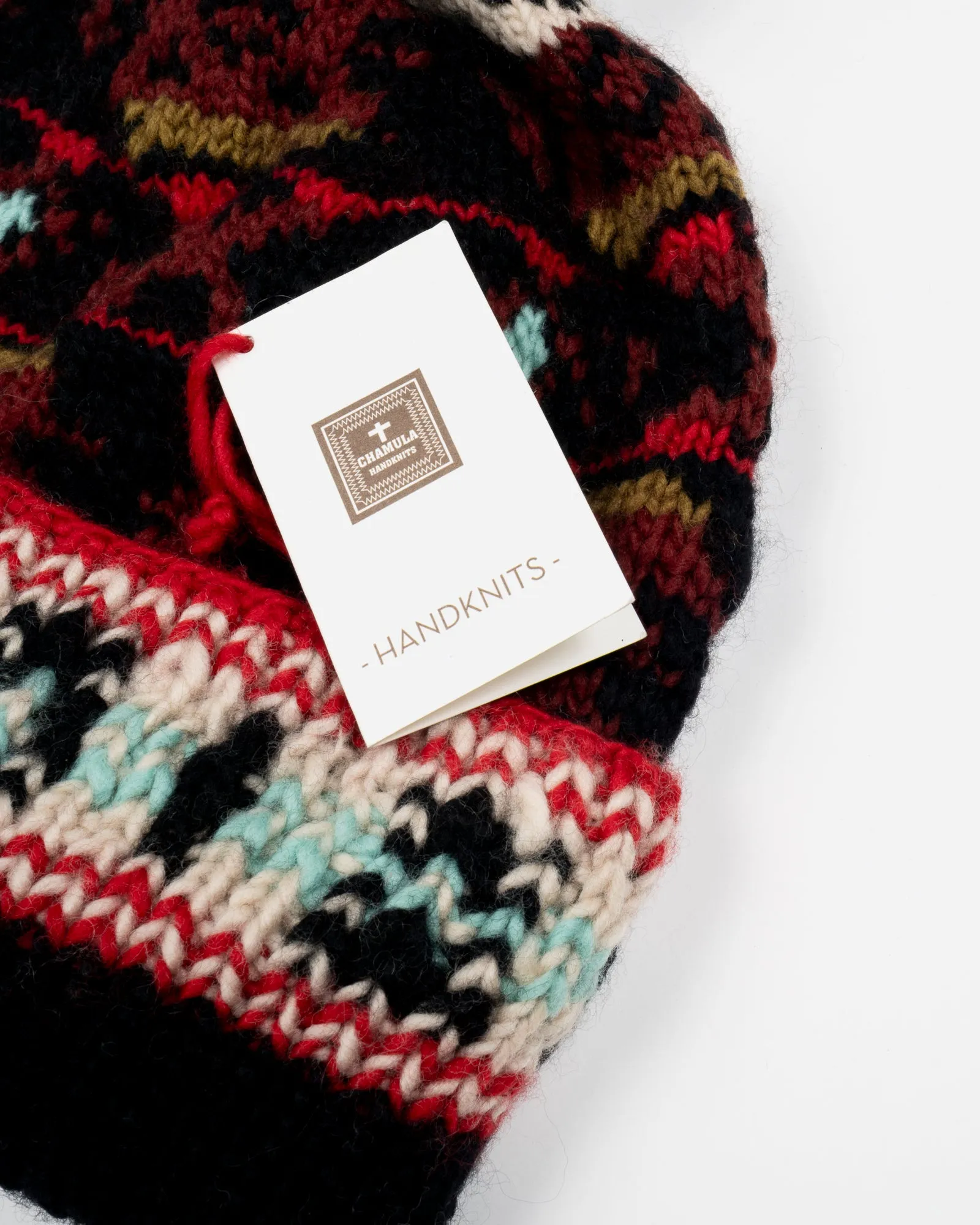 Chamula Double Cuff Beanie Navajo Black sold by Eat Dust product image thumbnail 4