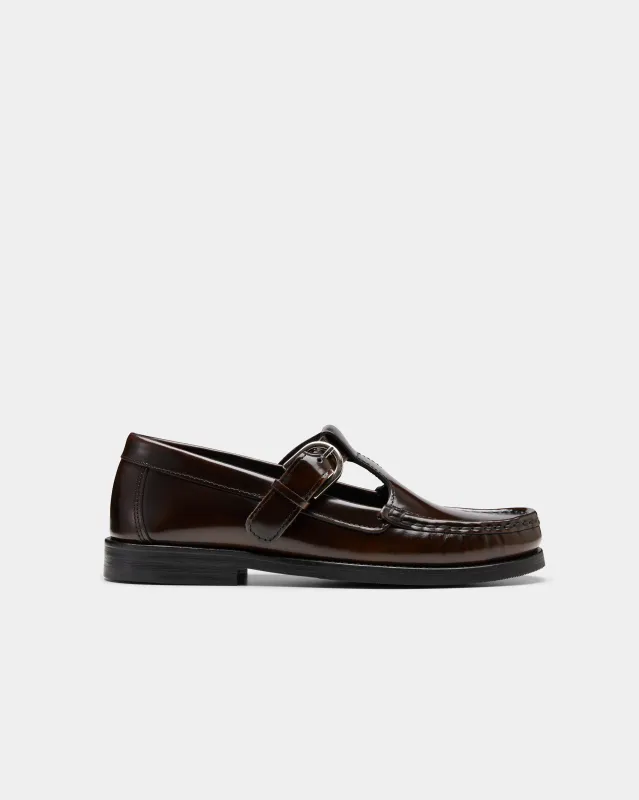 Vinny's Marlie Loafer Brown Polido Leather made by VINNY's