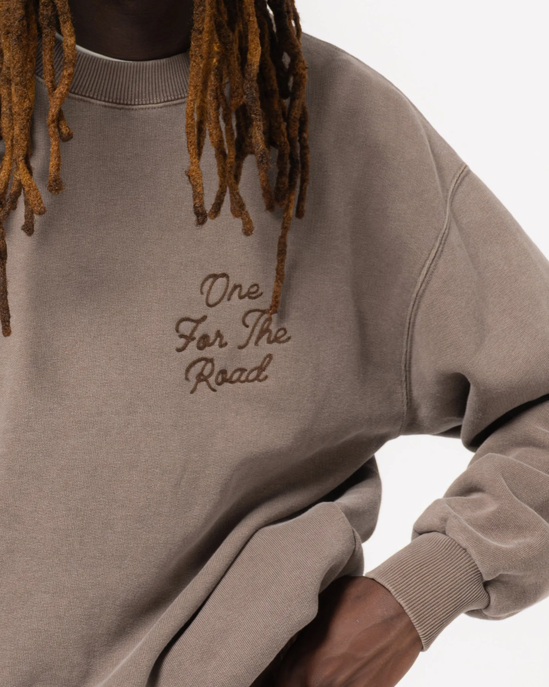 Detroit Sweater Basic Fleece Coffee Brown sold by Eat Dust product image thumbnail 3