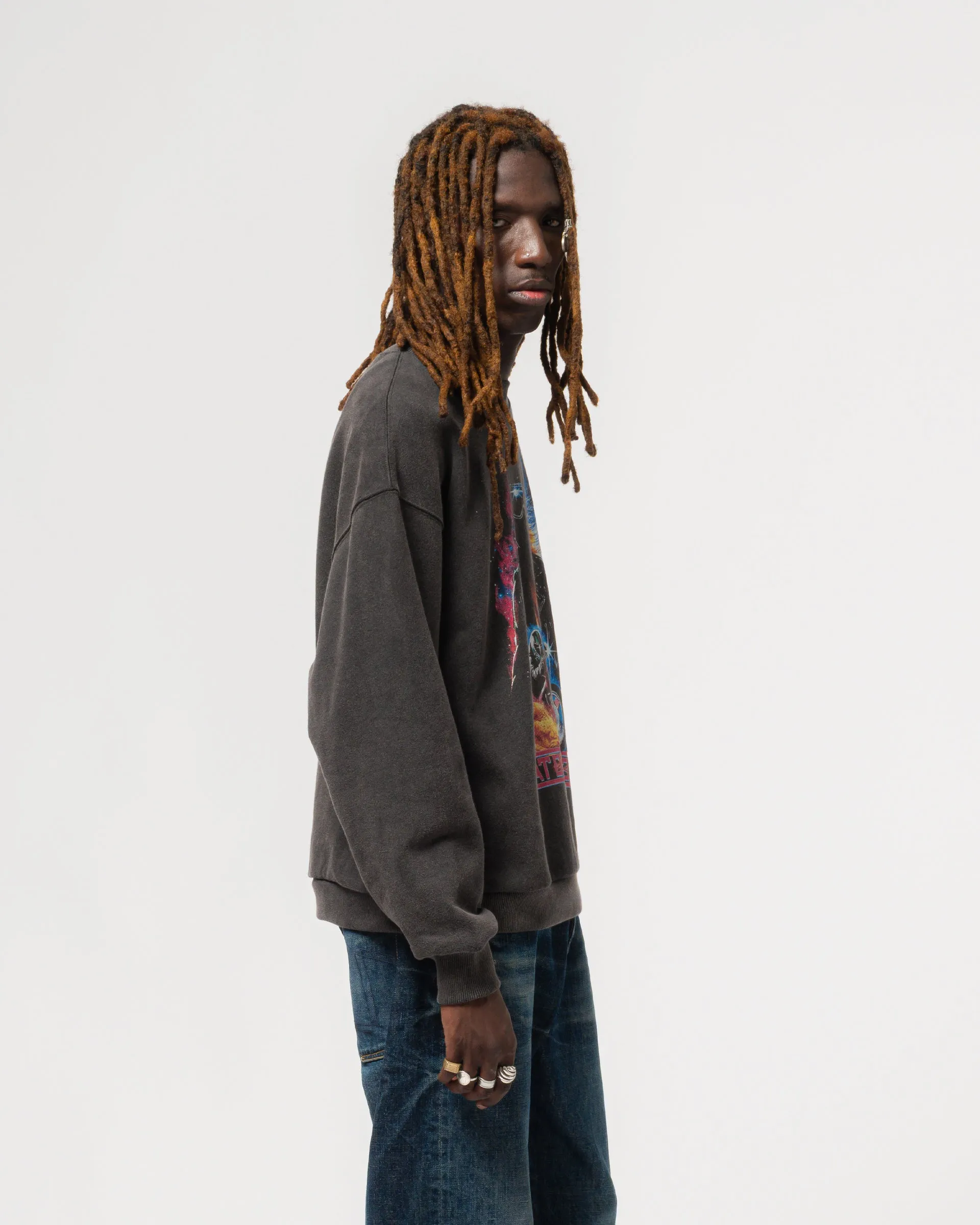 Detroit Sweater Moto Black Basic Fleece Vintage Black sold by Eat Dust product image thumbnail 4