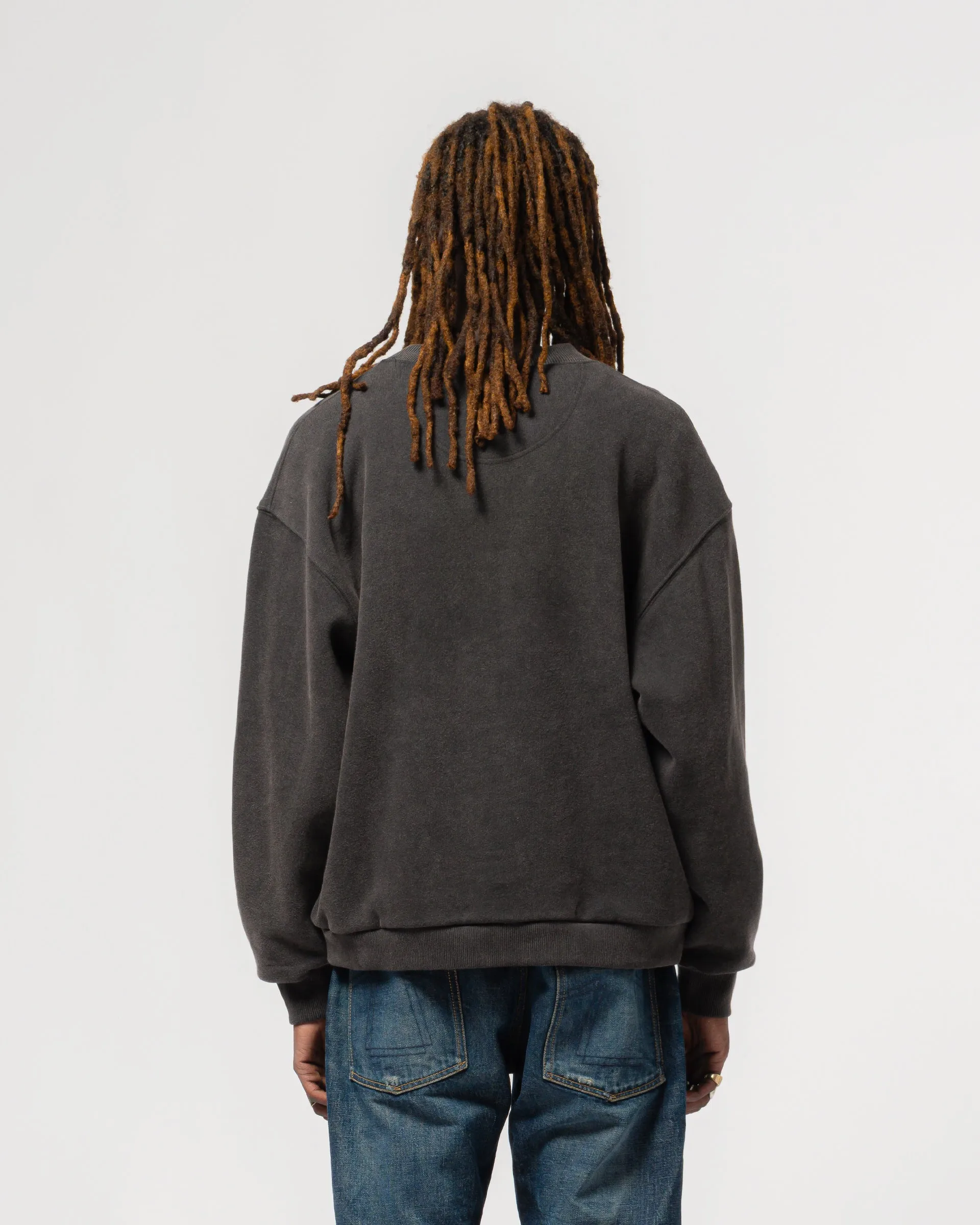 Detroit Sweater Moto Black Basic Fleece Vintage Black sold by Eat Dust product image thumbnail 5