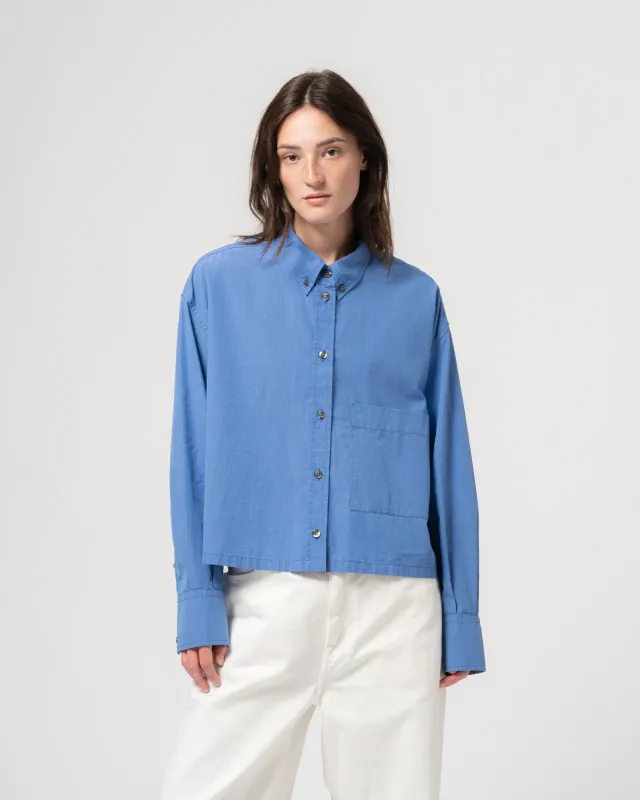 G.o.D Cubic Shirt Blue Sea Cotton Blue made by Eat Dust