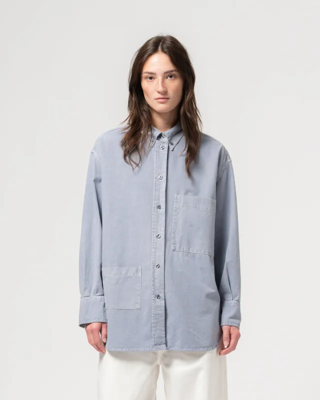 G.o.D Icon Shirt Cristobal Cotton Pearl Blue made by Eat Dust