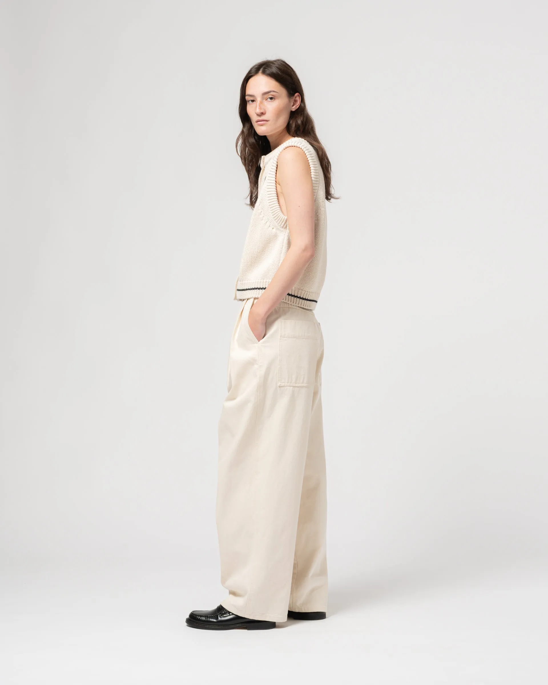 G.o.D Ivy Vest Cotton Knit Ecru sold by Eat Dust product image thumbnail 5