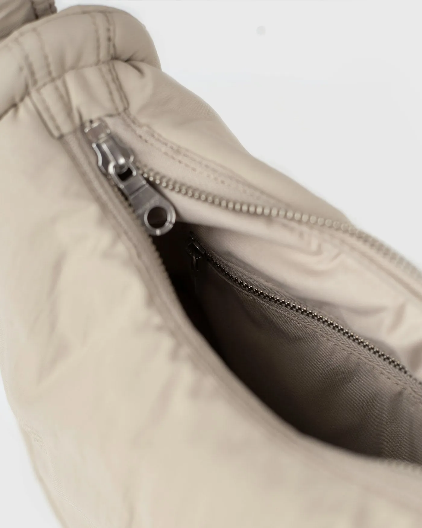 CURVE Half Moon Bag Mini Beige sold by Eat Dust product image thumbnail 4