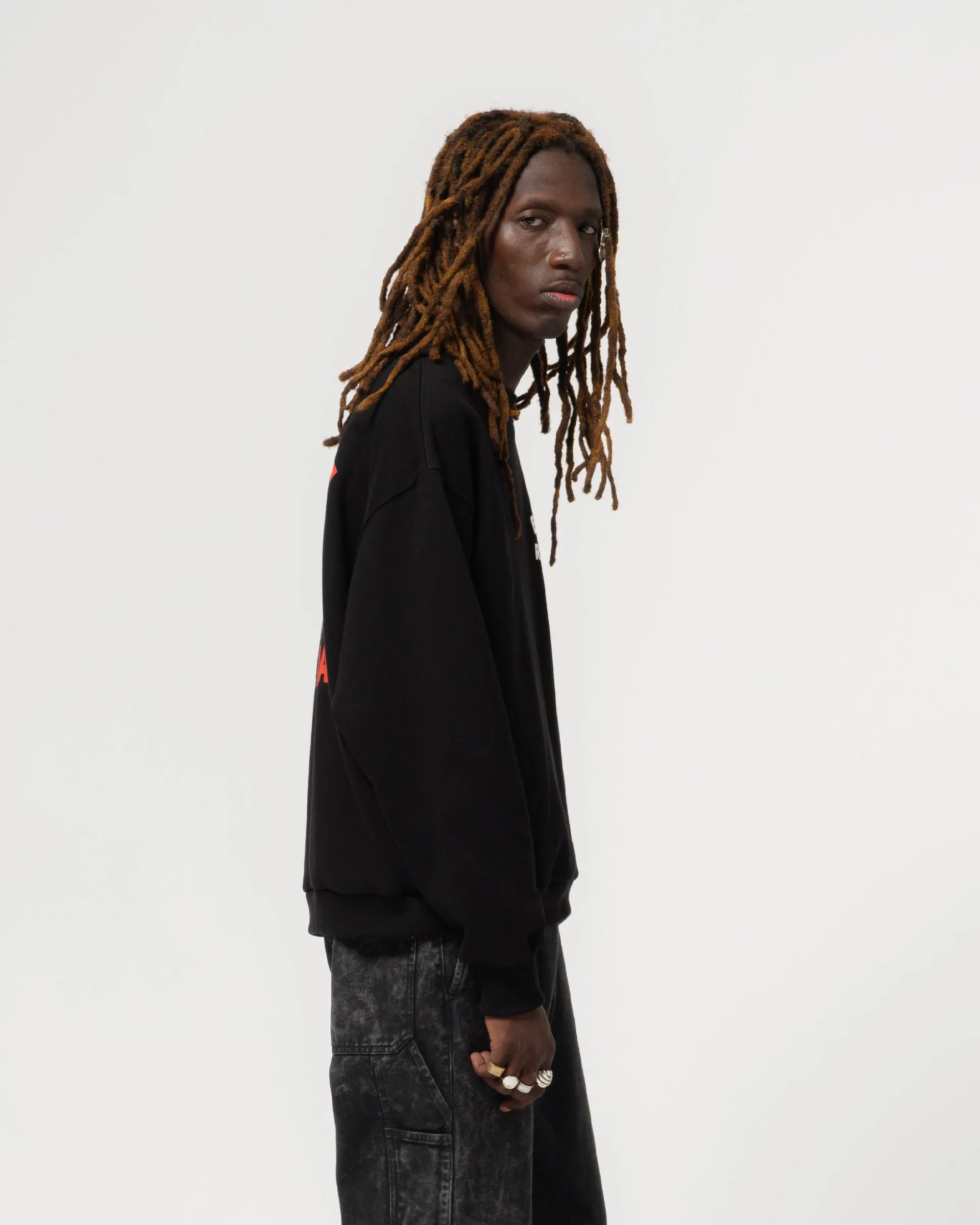 Detroit Sweater Bad News Basic Fleece Black sold by Eat Dust product image thumbnail 5