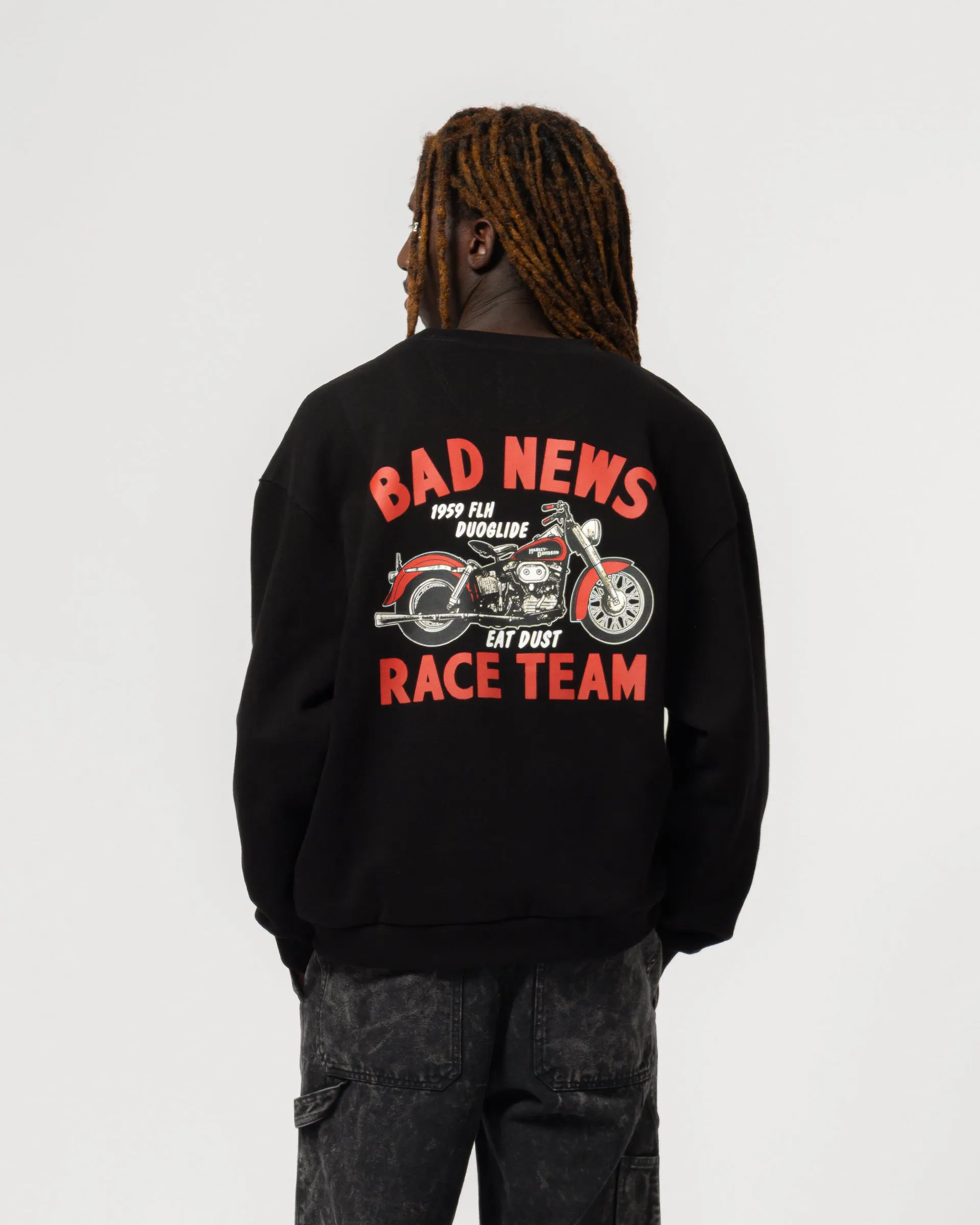 Detroit Sweater Bad News Basic Fleece Black sold by Eat Dust product image thumbnail 2