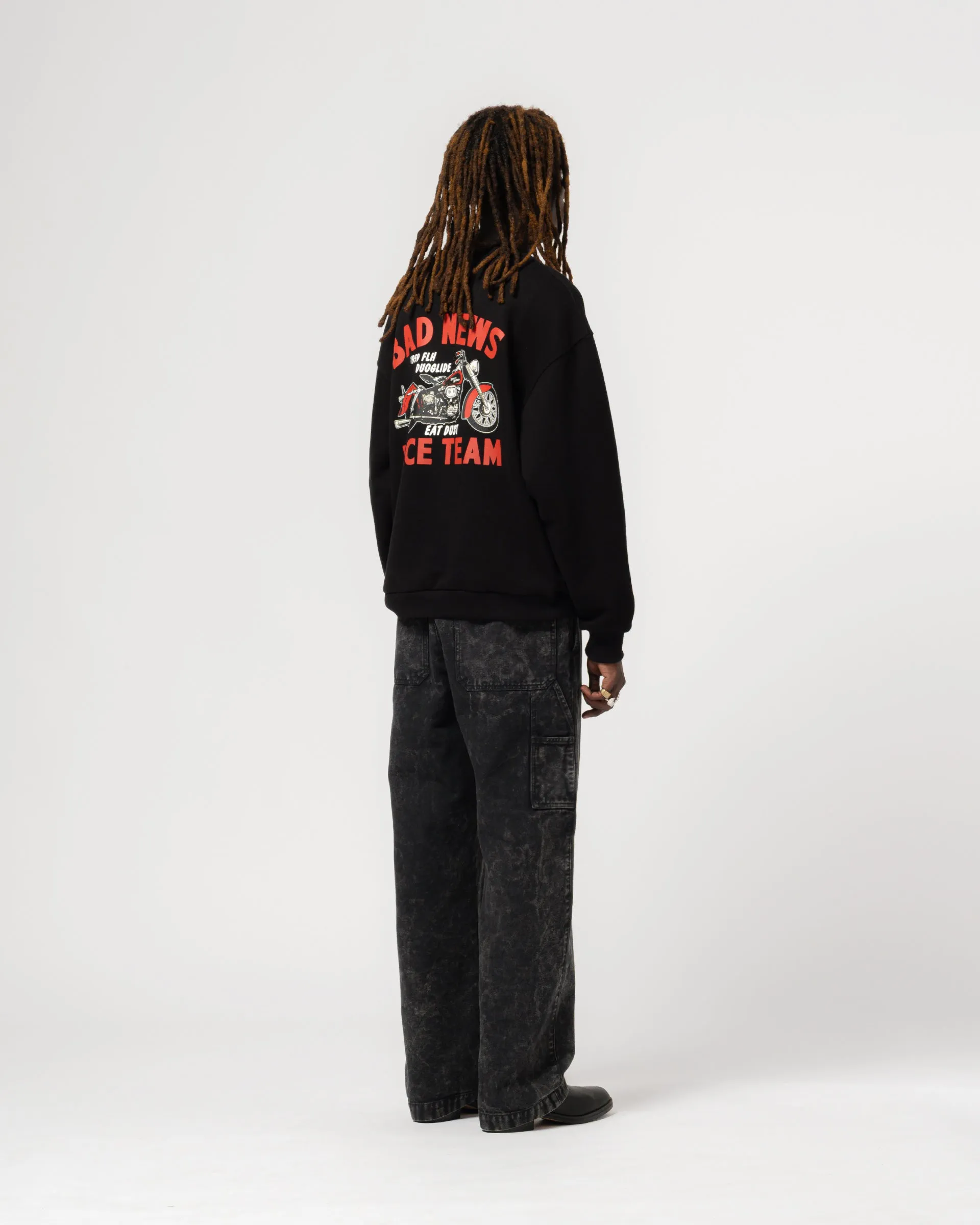 Detroit Sweater Bad News Basic Fleece Black sold by Eat Dust product image thumbnail 4