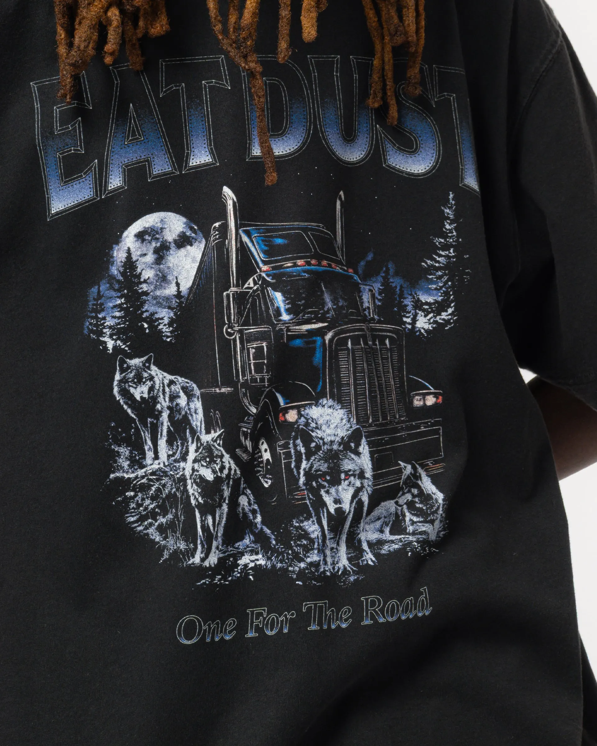 Wolves Tee Open End Black sold by Eat Dust product image thumbnail 3