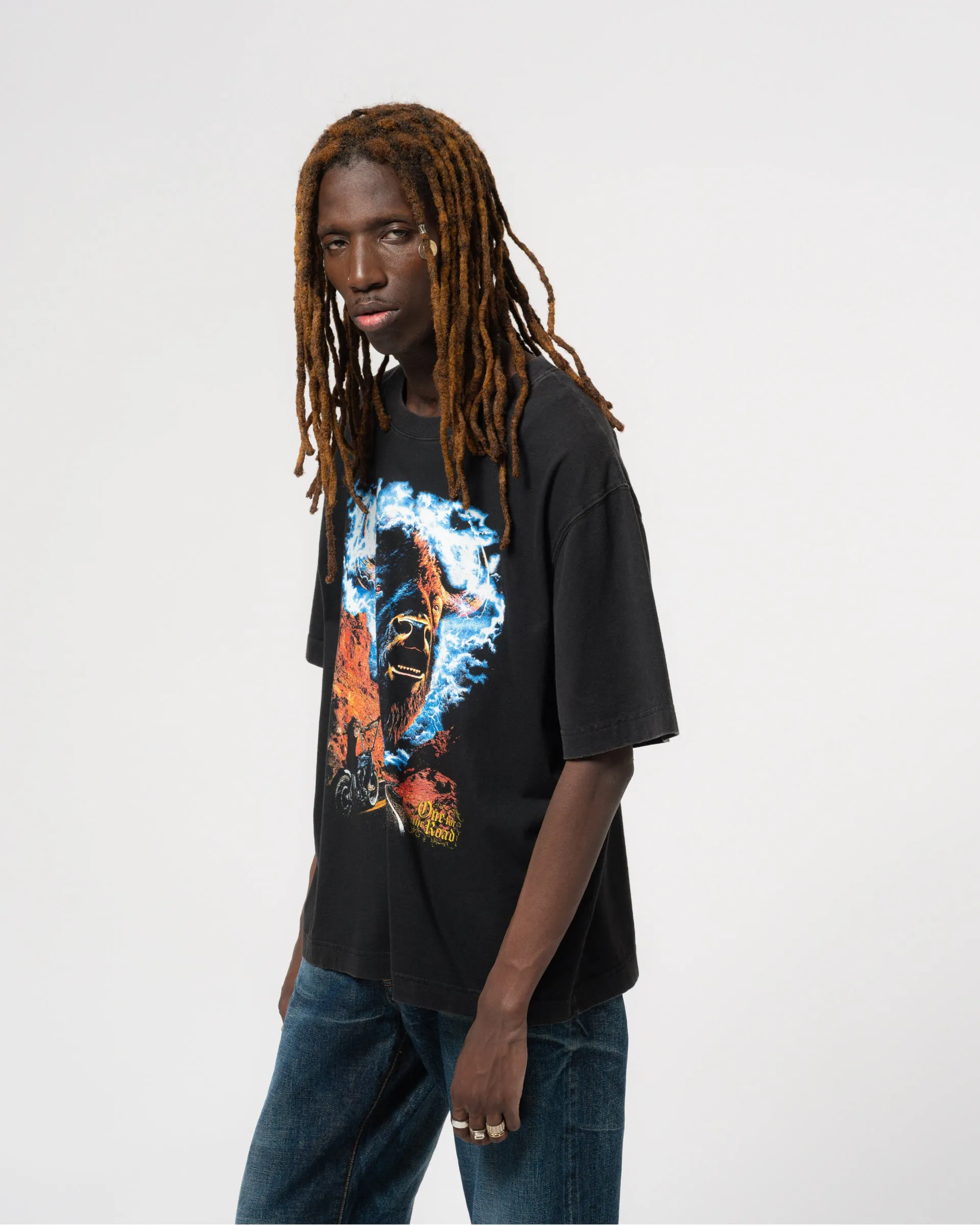 Buffalo Tee Open End Black sold by Eat Dust product image thumbnail 4