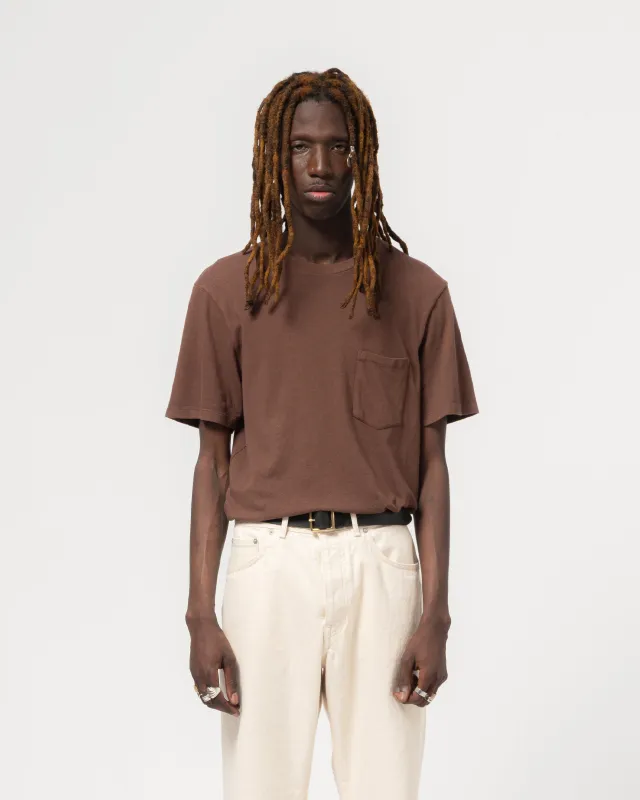Pocket T Cotton Hemp Aztek Brown made by Eat Dust