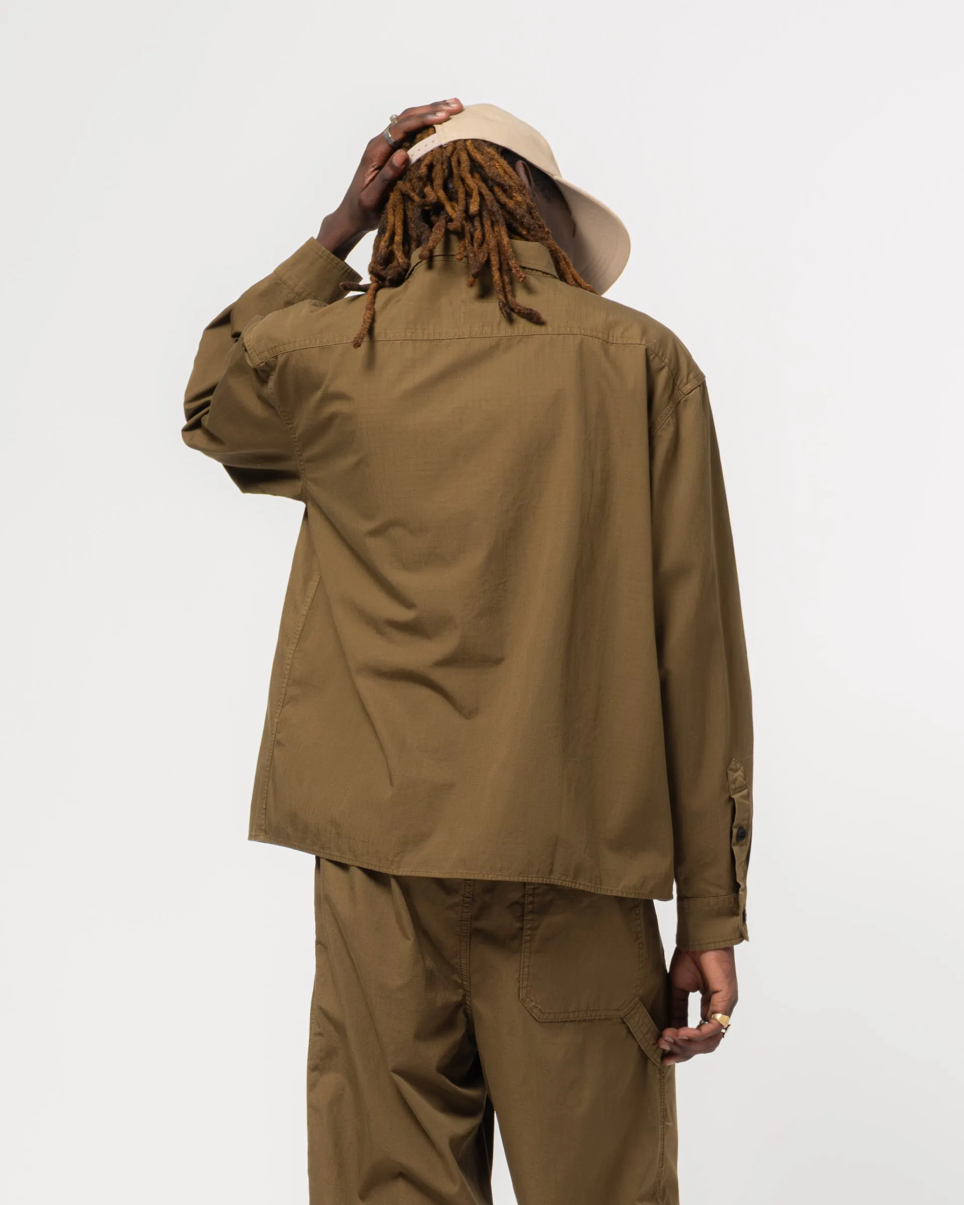 Workshirt Ripstop Cotton Canteen Green sold by Eat Dust product image thumbnail 4