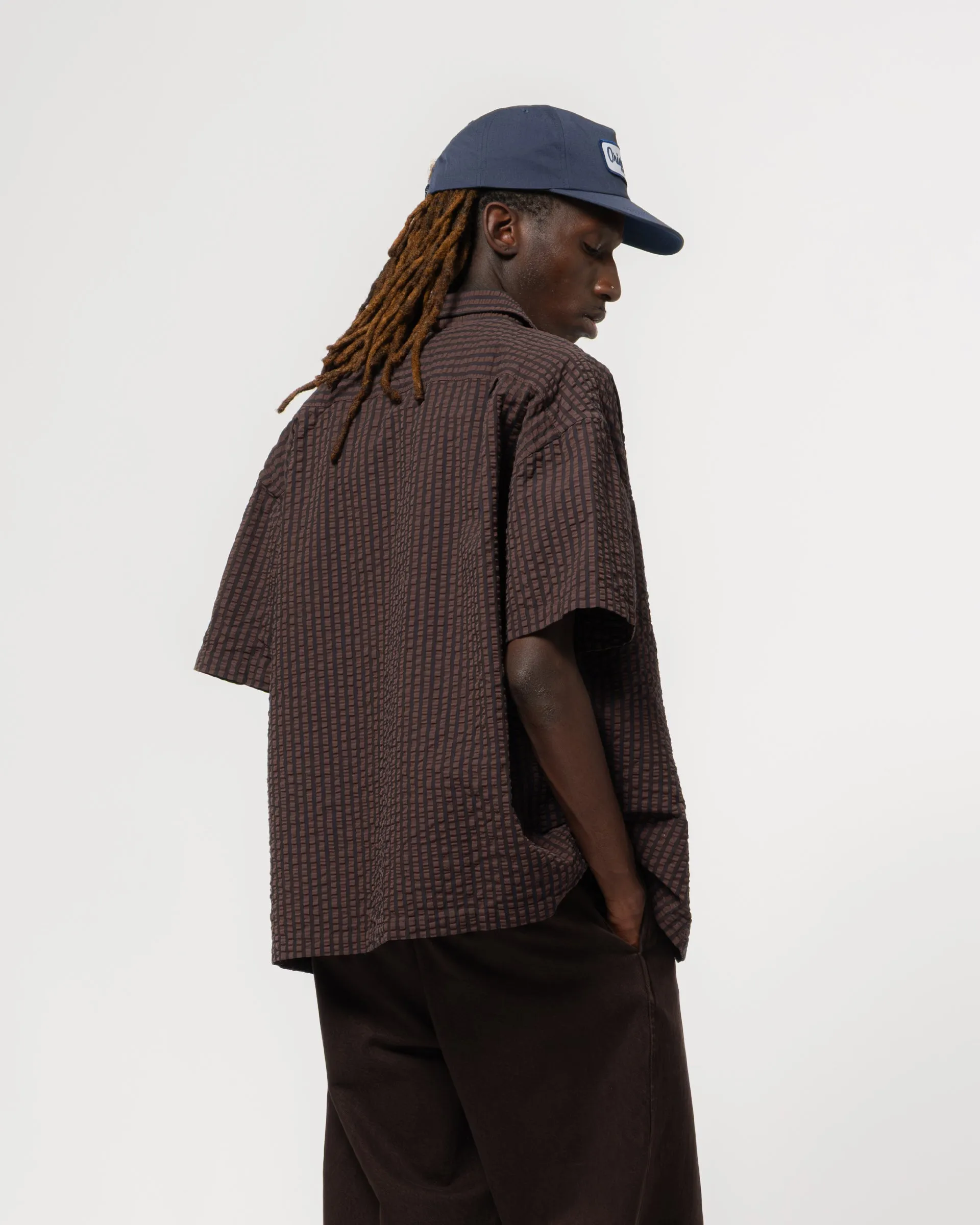 Aloha Shirt Belfast Seersucker Coffee sold by Eat Dust product image thumbnail 5