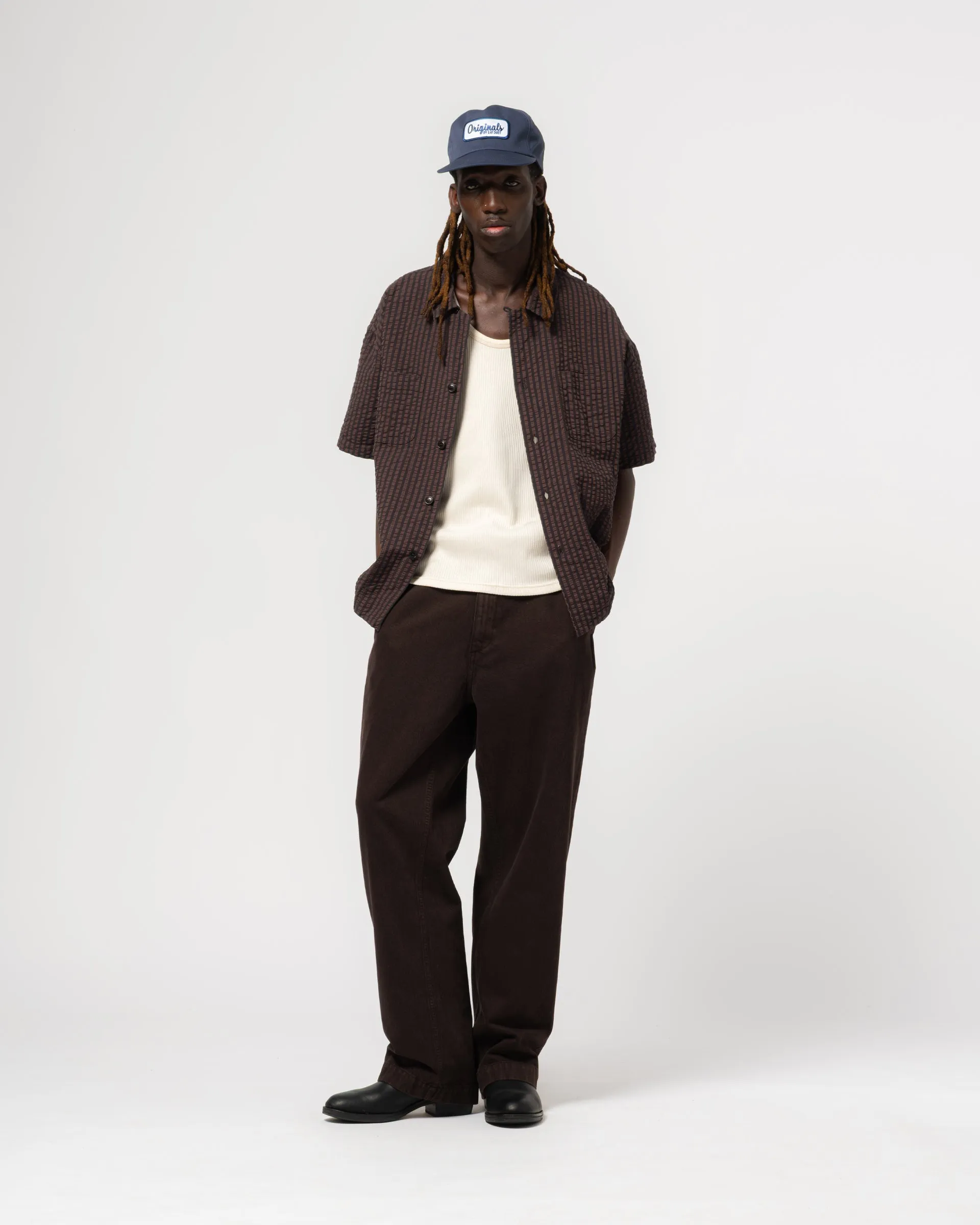 Aloha Shirt Belfast Seersucker Coffee sold by Eat Dust product image thumbnail 2