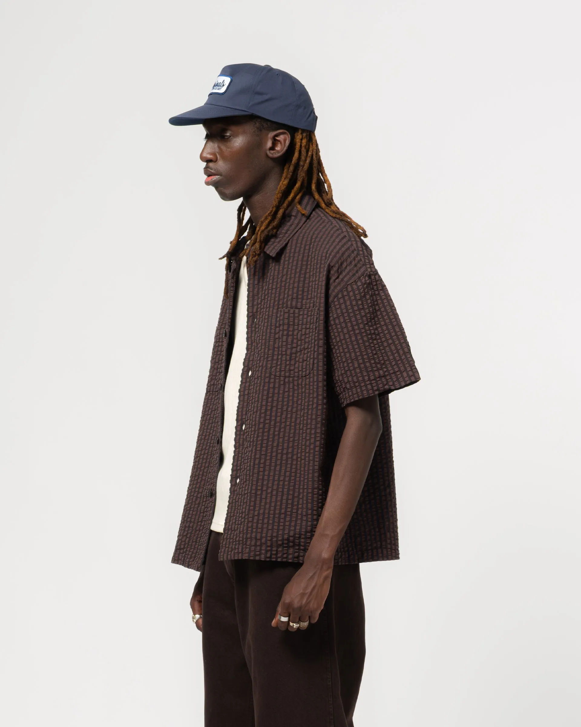 Aloha Shirt Belfast Seersucker Coffee sold by Eat Dust product image thumbnail 3