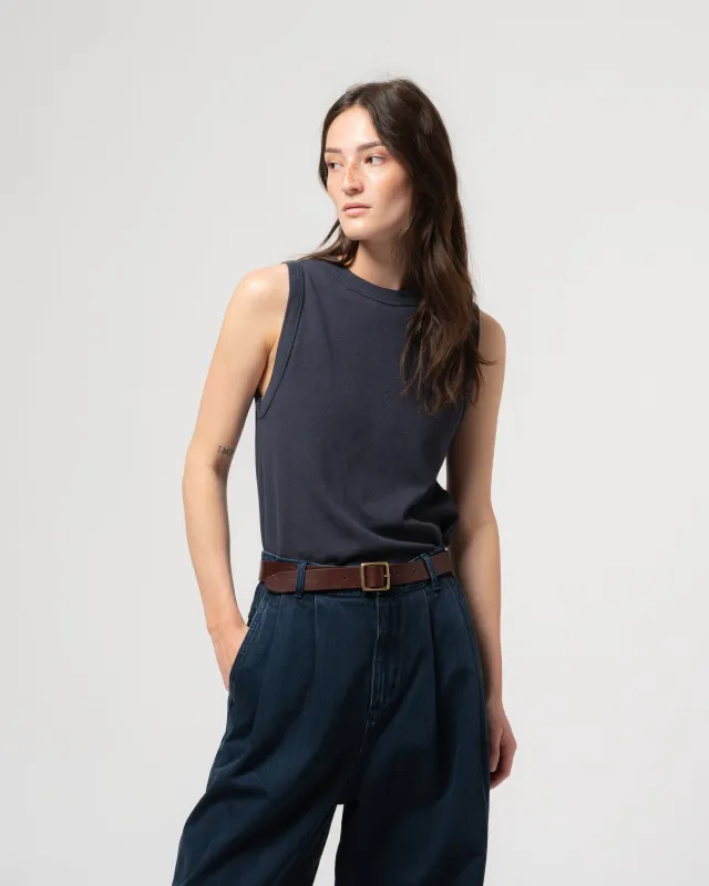 G.o.D Johnny Top Cotton Hemp India Blue made by Eat Dust