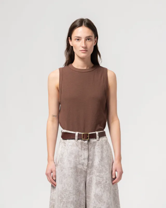 G.o.D Johnny Top Cotton Hemp Aztek Brown made by Eat Dust