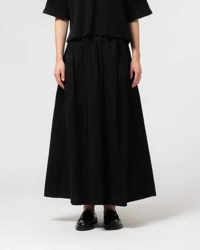 G.o.D Meadow Skirt Cotton Linen Black made by Eat Dust