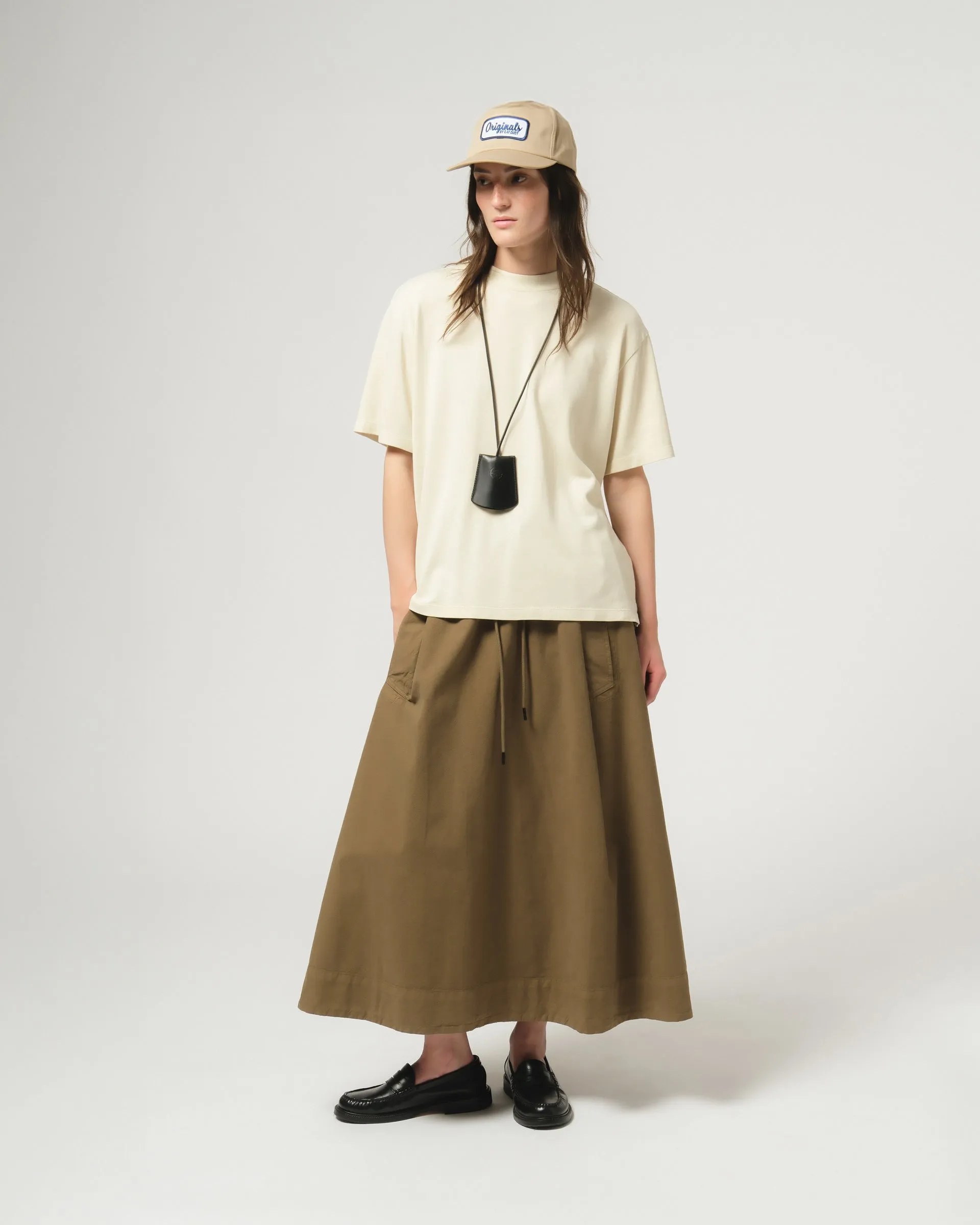 G.o.D Meadow Skirt Cotton Linen Canteen Green sold by Eat Dust product image thumbnail 2