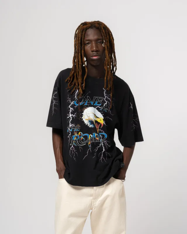 Eagle Tee Open End Black made by Eat Dust