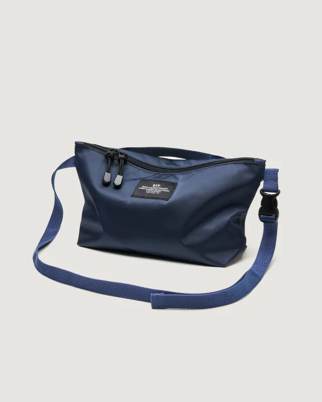 Fannypack Crossbody Nylon Twill Navy made by BAGSINPROGRESS
