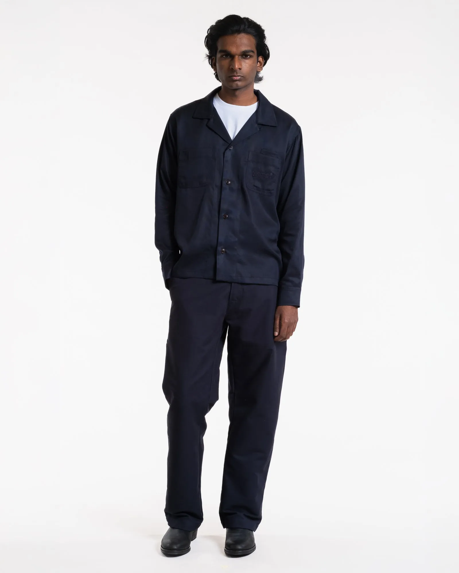 Havana Shirt Tencel Twill Navy sold by Eat Dust product image thumbnail 4