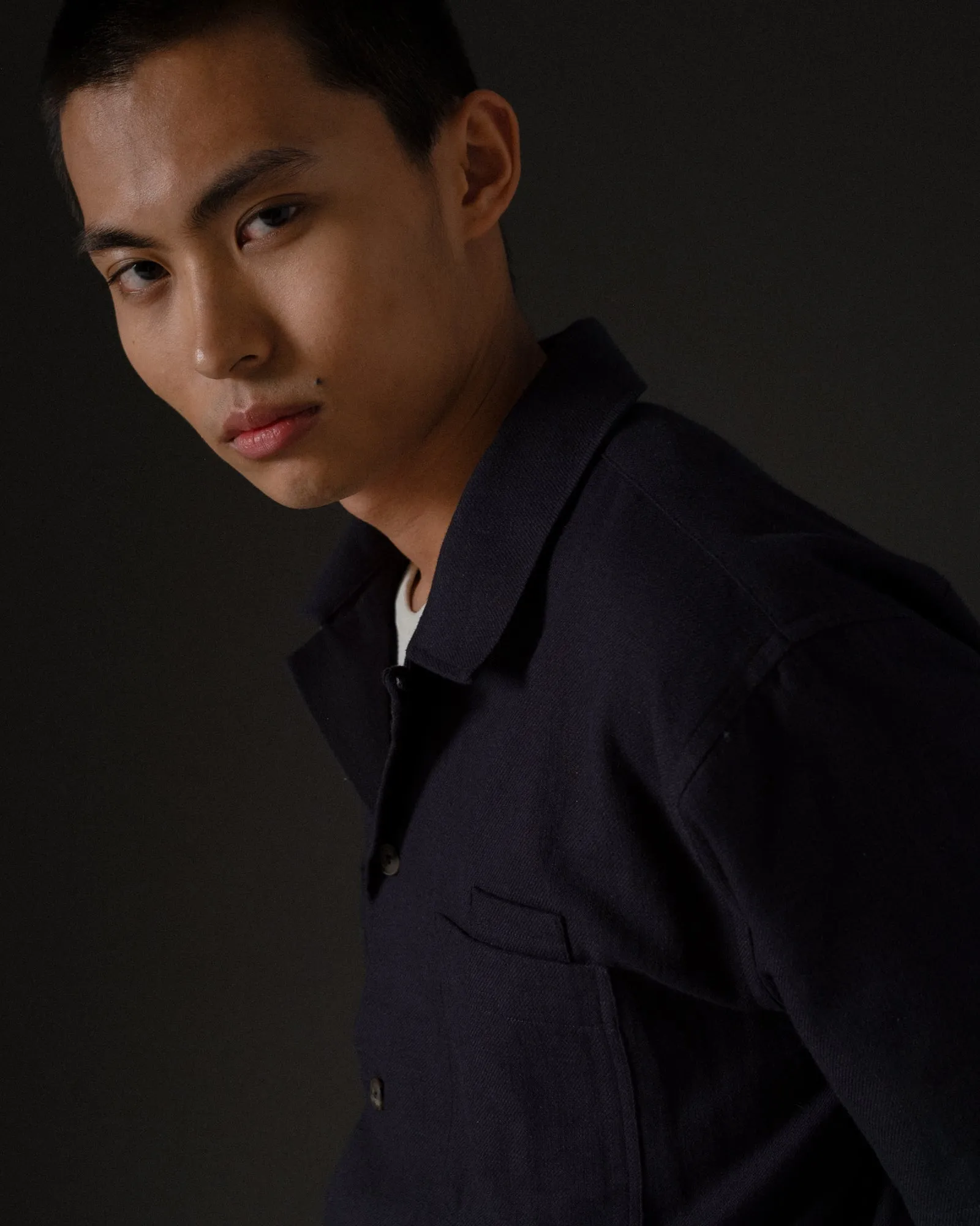 Havana Shirt Tencel Twill Navy sold by Eat Dust product image thumbnail 5