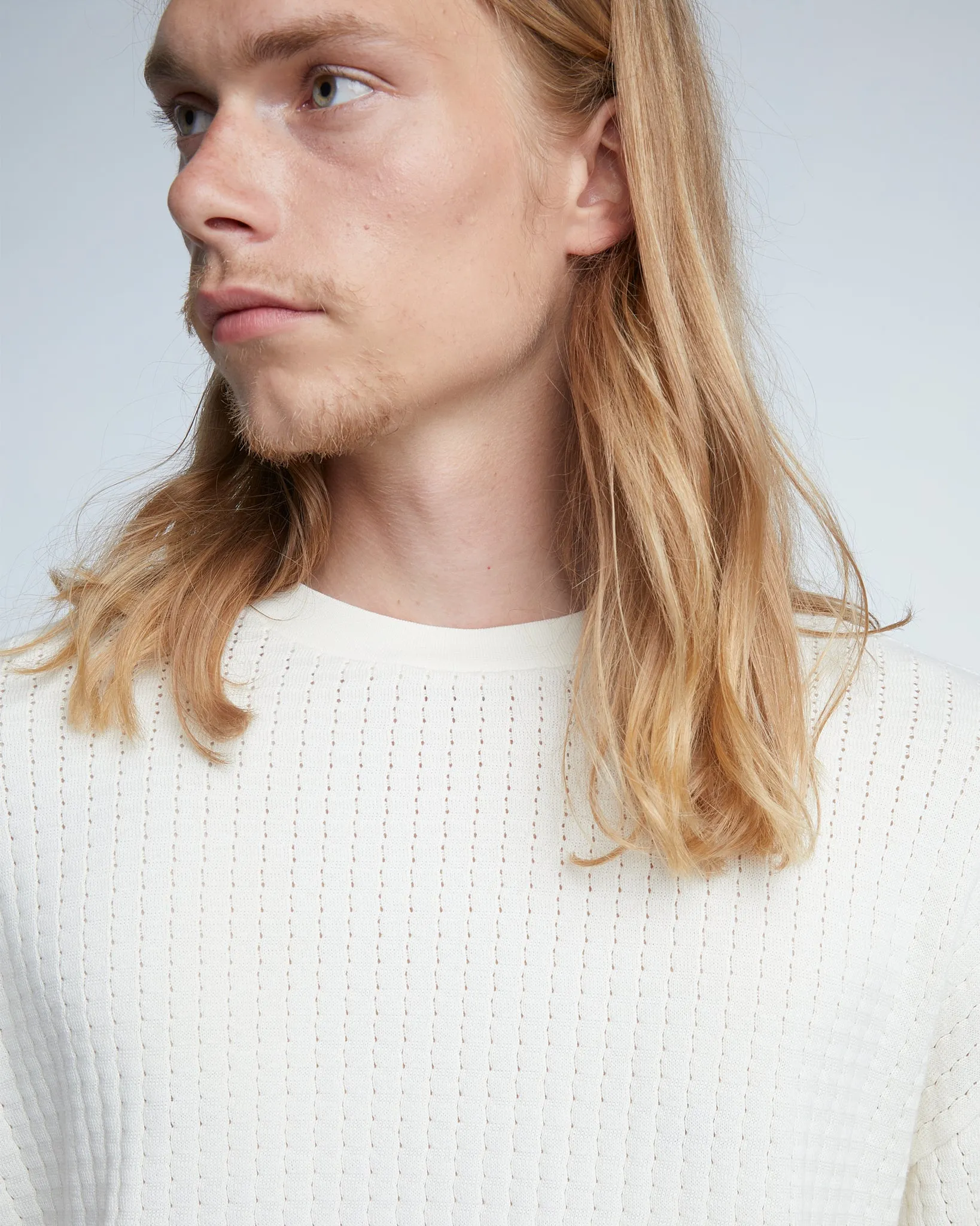 Big T Cotton Mesh Off White sold by Eat Dust product image thumbnail 3