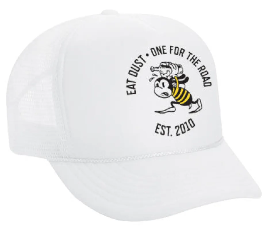 Trucker Bee Carry Nylon White made by Eat Dust