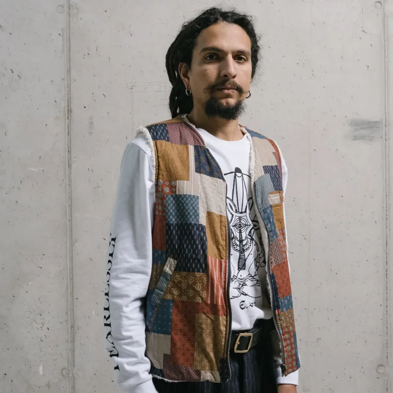 Deck Vest Quilt Maker Cotton Multi made by Eat Dust