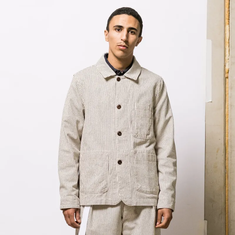 Combat Blazer Railroad Cotton White made by Eat Dust