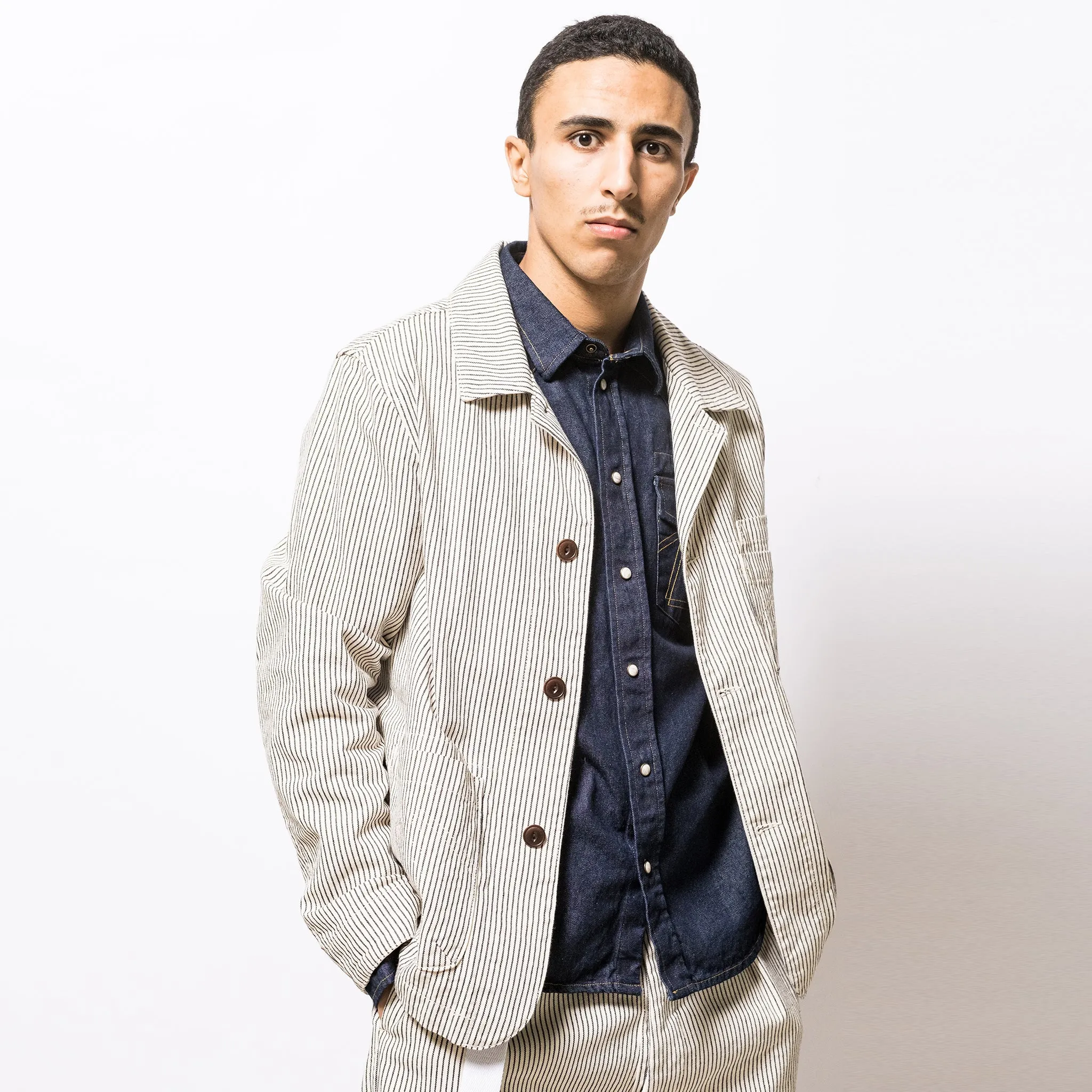 Combat Blazer Railroad Cotton White sold by Eat Dust product image thumbnail 5