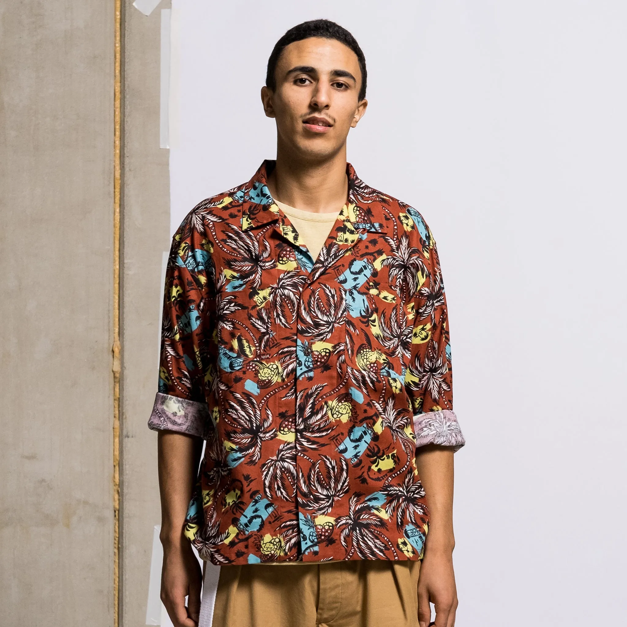 Havana Shirt Aloha Cotton Brick sold by Eat Dust