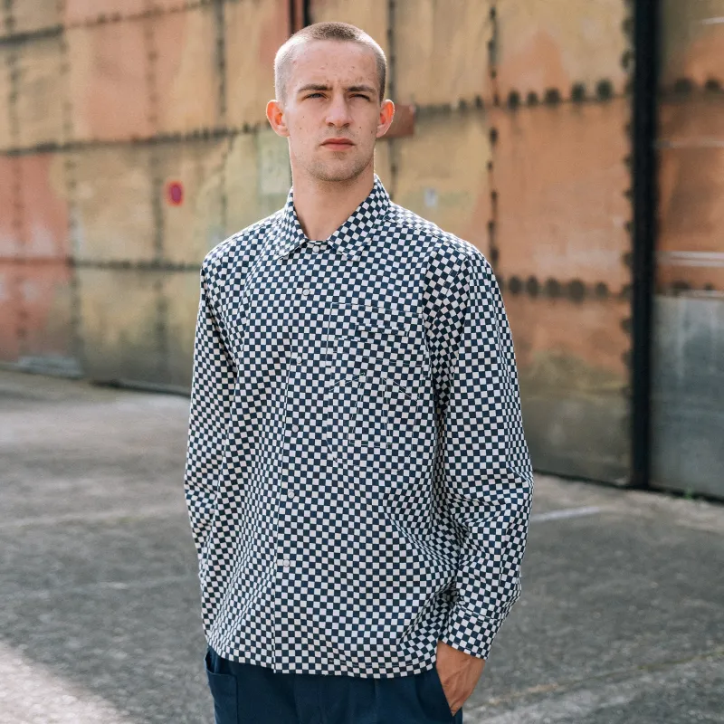 Gonz Shirt Vans Cotton Navy/White sold by Eat Dust